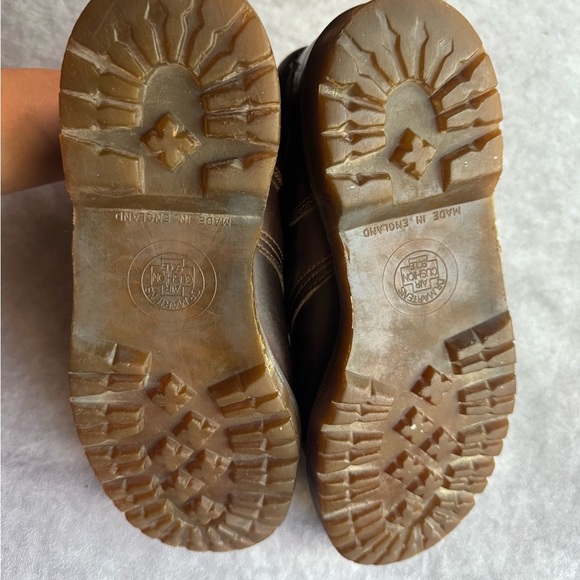 Vintage Dr. Martens Dark Brown Leather Men's Boots made in England - Picture 6 of 11